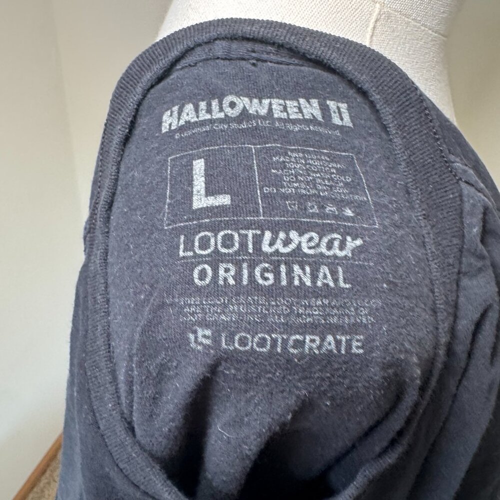 Halloween II Black, White, and Orange Graphic Movie T Shirt LootCrate Exclusive - Picture 10 of 10